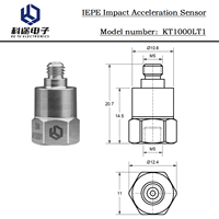 Accéléromètre de choc IEPE, capteur d'accélération de choc piézoélectrique monoaxial, transducteur de vibration monoaxial ICP ±30000g 10-11kHz