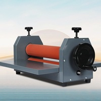 Nouvelle machine à plastifier à froid manuelle TK390 pratique avec moteur, capable de plier et d'élargir la largeur de montage à froid de 390 mm pour le bureau