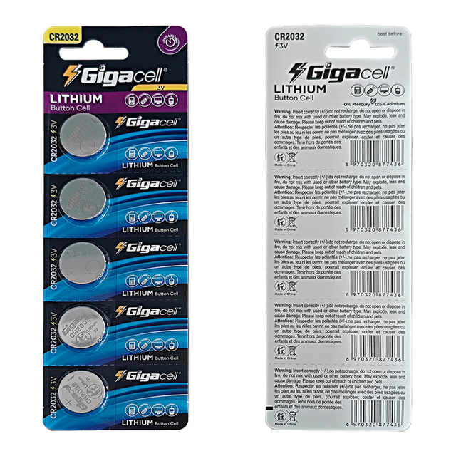 Wholesale Battery 3V CR2032 Small Lithium Button Cells Batteries for Watch/Calculator/Car Keys