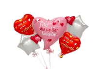 Ballons en feuille d'aluminium en forme de cœur, de lèvres, d'ours et de fleurs pour la Saint-Valentin, pour les décorations de mariage