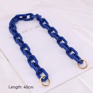 สายสร้อยอะคริลิคหลากสีสดใสพร้อมห่วงทองสำหรับกระเป๋าแฟชั่นอเนกประสงค์อุปกรณ์เสริมโซ่สำหรับเปลี่ยนกระเป๋า - Product Image 2