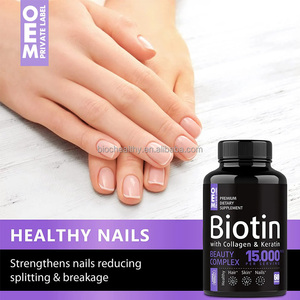 BIOCCHN Complejo de belleza de colágeno y queratina de biotina personalizado OEM para la piel del cabello y las uñas Cápsulas de biotina - Product Image 4