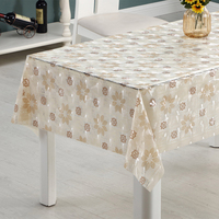 Nappe de table vintage RNPT à motif floral en EVA, motif classique, imperméable et résistante aux taches, pour la salle à manger à la maison