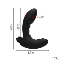 Silikon Prostata-Massagegerät Analer Vibrator Butt Plug mit Mehrfachen Vibrationsmodi für Männer zur Intimbenutzung