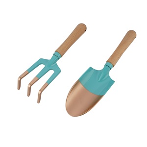 <strong>Mini</strong> Aluminum Garden Handheld <strong>Tools</strong> Set Custom Wooden Handle Includes Leaf Claw Rake Small Shovel Industrial OEM Customizable - Product Image 4