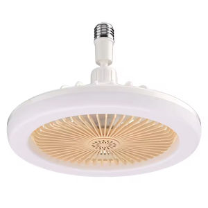 Ventilateur de plafond moderne et silencieux gris unique à 3 pales avec télécommande, fonction oscillante et lampe intégrée - Product Image 1
