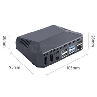 Casing Aluminium Geeekpi ARGON ONE V2 untuk Raspberry Pi 4 Model B E346 Buatan Cina