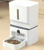 Distributeur automatique de nourriture pour chat intelligent avec caméra, jouet laser, WiFi/Bluetooth, alimentation automatique, détection de mouvement, capacité de 7L, bol en acier inoxydable