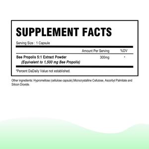 Cápsulas de Extracto de Propóleo de Abeja OEM/ODM Sin Gluten 60 Cápsulas Suplemento Antioxidante Suministro de Fábrica - Product Image 4