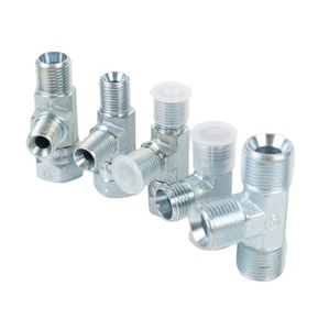 Proveedor de Componentes de Sistemas Hidráulicos Mecanizados por CNC de Acero Inoxidable con Revestimiento de Zinc, Adaptador en T, Electroerosión por Hilo - Product Image 1