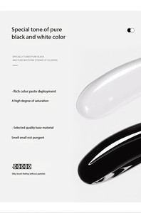 Professional UV Gel <strong>Polish</strong> Super <strong>Black</strong> and White Nail Art Supplies Factory Wholesale with Private Label - Product Image 6