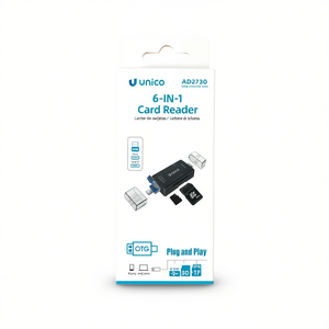 Unico 6-In-1 <b>Card</b> Reader AD2730 USB OTG Plug And Play - Product Image 2