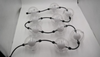 Guirlande lumineuse LED étanche de 50m, éclairage extérieur festif, décorations de fête, boule de Noël dans une boule
