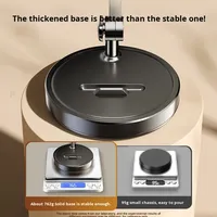 Nouveau support de téléphone portable flexible et portable, hauteur et angle réglables, rotation à 360 degrés, support de tablette de bureau en acier carbone