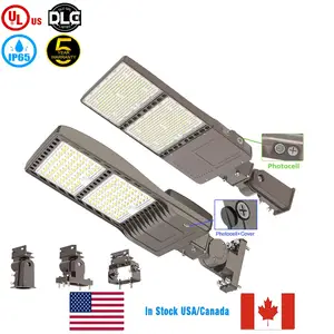 UL DLC 100W 150W 200W 300W IP65 Outdoor Waterproof Lighting Led Fixture Stadium Shoe Box Parking Lot Shoebox Street Light