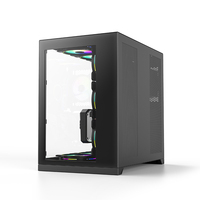 NEW 360 Water Cooling Gamer ATX MATX Powerful Aluminum Alloy Mid Tower Gaming Computer Case with Tempered Glass Side Panel
