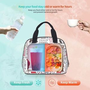 Travel Nurse Bag <b>Insulated</b> <b>Lunch</b> Bags Women Cartoon Nurse Print Food Case School Cooler Warm Bento <b>Box</b> for Kids - Product Image 6