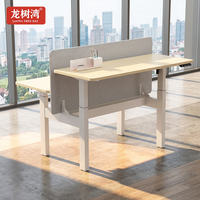 Bureau assis-debout électrique réglable en hauteur à double moteur, table de bureau ergonomique, mobilier de poste de travail commercial, vente en gros