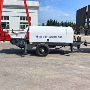 Pompa beton kecil Mini mesin pompa beton otomatis portabel Diesel Harga untuk dijual Afrika - Product Image 2