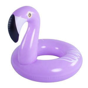 BS-s Mini juguete multicolor fluorescente brillo Pastel sirena perro anillo de natación - Product Image 1