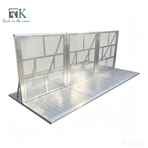 Barrera de Control de Multitudes Enlazable para Conciertos y Eventos Deportivos, Valla de Barricada de Aluminio para Control de Multitudes en Venta - Product Image 1