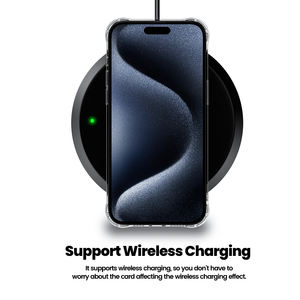 Funda Protectora para Teléfono Toocki a Prueba de Golpes con Tarjetero, Anti-Caídas, con Bolsa de Aire, TPU Flexible para <span class=keywords><strong>iPhone</strong></span> 12-15, Compatible con Carga Inalámbrica - Product Image 5