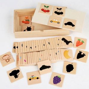 Juegos de Madera para Niños de 3, 4, 5 y 6 Años, Regalos de Actividades Infantiles, Rompecabezas de Sombras con Imágenes, Juegos de Combinación de Formas de Madera - Product Image 6