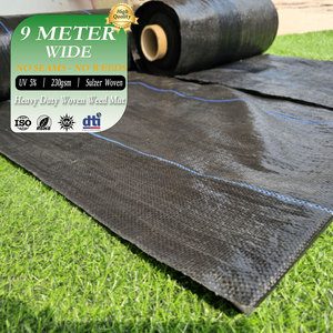 Malla Antihierbas Tejida de Alta Resistencia, 9m de Ancho Extra, Reduce el 40% del Trabajo de Instalación, para Proyectos Agrícolas y Paisajismo - Product Image 1
