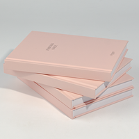 Carnets de gratitude personnalisés, bon marché, de haute qualité, avec couverture en papier A5, reliure cousue, impression numérique, avec ruban