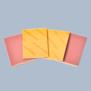 थोक मध्यम वर्ग गुलाबी चाय-रंगीन फूलों वाली मखमली-समर्थित स्पंज सैंडिंग/पॉलिशिंग ब्लॉक शुष्क/गीले पीसने एल्यूमीनियम ऑक्साइड - Product Image 4