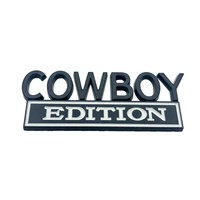 Autocollant de modification automobile 3D stéréoscopique en métal, étiquette de voiture COWBOY, badge de carrosserie modifié, vente chaude