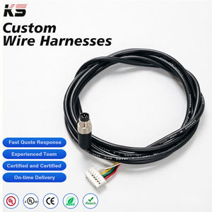 Водонепроницаемый круглый разъем M8 для панельного монтажа, штекер-гнездо, кабель HY2.0 - Product Image 1