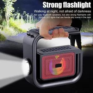 DV-800 DV-600 Xách Tay Bt Loa Không Dây 8W + 5V RGB Thuận Tiện Loa Siêu Trầm Pin Âm Nhạc Phát Lại Bộ Nhớ Thẻ Đèn Pin - Product Image 2