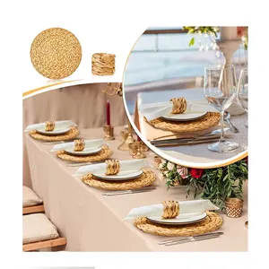 Table Decoration Accessories Seagarss Rattan Charger Placemat Fall Placemat 2024 Rattan Placemats 15 Inch 35cm