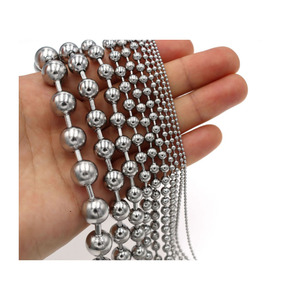 โซ่ลูกปัดโลหะสแตนเลส304ขนาด1.5มม. 2มม. 2.4มม. 3มม. 3.2มม. 4มม. สำหรับงานประดิษฐ์ทำด้วยตัวเองแท็กงานฝีมือ - Product Image 4