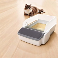 Bac à litière pour chat intelligent à commande par application, grande capacité 7L, type ouvert, facile à nettoyer, prix bas