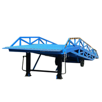 Ramp Lipat Hidrolik Mobile untuk Truk Berat, Ramp Pemuatan, Saluran Kontainer, 16 Meter, Baja Karbon 50cm