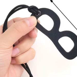 Chaîne de lunettes en cuir PU simple YY, cordon de cou pour lunettes, organisateur de lunettes, sangle pour lunettes, idéal pour les cadeaux - Product Image 3
