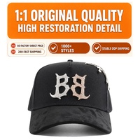 Gorra de béisbol de 5 paneles personalizada OEM con diamantes de imitación, modelo original 31 Hats Thirty One Hats X El Mago, con logo bordado