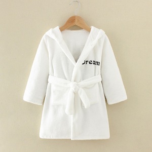 <span class=keywords><strong>Peignoir</strong></span> en flanelle <span class=keywords><strong>de</strong></span> polyester imprimé à manches longues et à capuche pour enfants, automne/hiver, pyjama mignon pour garçons et filles - Product Image 2