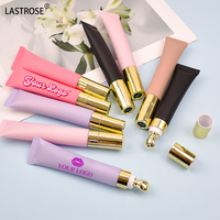 Huile repulpante pour les lèvres végétalienne 20 ml en gros, baume à lèvres au peptide, étiquette privée, huile à lèvres transparente ou rose repulpante, brillant à lèvres