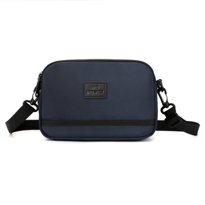 Sac messager en cuir souple pour homme avec fermeture éclair, sac à bandoulière, doublure en nylon, pochette élégante pour téléphone portable style G - Product Image 2