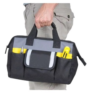 Échantillon gratuit : Sac à outils à large ouverture, robuste, 12 pouces, avec fermeture éclair, souple, pour le bricolage à domicile et le rangement d'équipements - Product Image 4