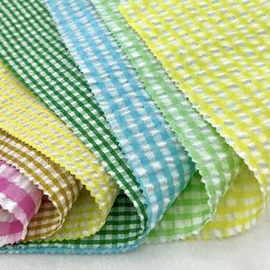 <span class=keywords><strong>Tissu</strong></span> en polyester à carreaux gingham bulle 85GSM 140CM pour chemise - Product Image 6