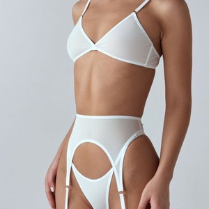 New Best Selling Lingerie <b>Set</b> Comfort and Transparent Mesh Dot Shaped <b>Sexy</b> Lingerie <b>Set</b> Five Piece <b>Set</b> for Women's Clothing - Product Image 5