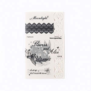 10 unids/pack Material papel flor y serie <span class=keywords><strong>Alice</strong></span> encaje ahueca hacia fuera diario Material de fuente decorativa - Product Image 1