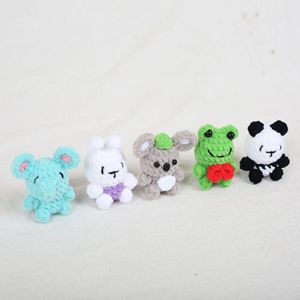 KIVA Hand-knitted Polyester Crochet Teddy <strong>Bear</strong> Pendant &amp; Little <strong>Bear</strong> <strong>Keychain</strong> Unisex Creative Party Gift - Product Image 3