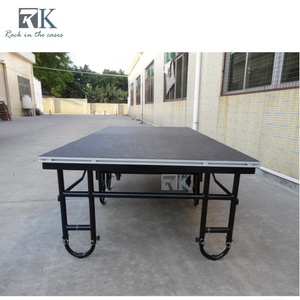 Plateforme de Scène Pliante Professionnelle sur Roues pour Hôtels, Événements, Mariages, Banquets, Écoles et Spectacles Intérieurs - Product Image 2