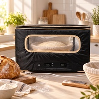 Boîte de levage de pâte électrique pliable avec contrôle de la température et minuterie pour boulangerie et pâtisserie maison