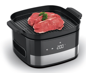 <span class=keywords><strong>Friteuse</strong></span> à air numérique de luxe 8L carrée en acier inoxydable avec <span class=keywords><strong>grill</strong></span> 2-en-1, écran LCD, grille amovible, 1700W, électrique domestique - Product Image 6